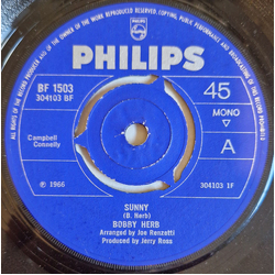 Bobby Hebb Sunny / Bread Vinyl 7" USED