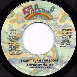 Anthony White I Can't Turn You Loose Vinyl 7" USED