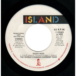 World's Famous Supreme Team Radio Man USED VINYL 7INCH PROMO
