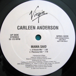 Carleen Anderson Mama Said Vinyl 12" USED