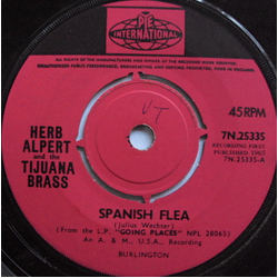 Herb Alpert & The Tijuana Brass Spanish Flea Vinyl 7" USED