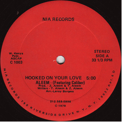 Aleem / Calebur Hooked On Your Love Vinyl 12" USED