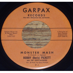 Bobby (Boris) Pickett And The Crypt-Kickers Monster Mash Vinyl 7" USED