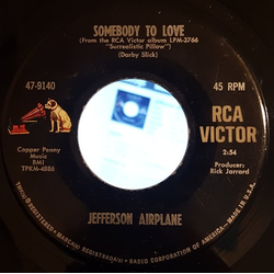 Jefferson Airplane Somebody To Love Vinyl 7" USED