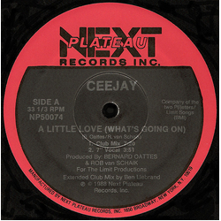 Ceejay A Little Love (What's Going On) Vinyl 12" USED