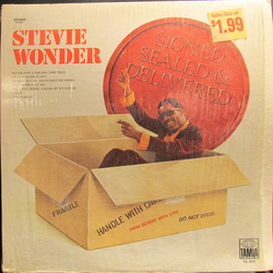 Stevie Wonder Signed Sealed & Delivered Vinyl LP USED
