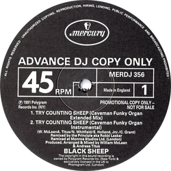 Black Sheep Try Counting Sheep (Remix) Vinyl 12" USED