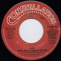 Bill Wolfer Papa Was A Rollin' Stone Vinyl 7" USED