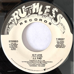 J.J. Fad Is It Love Vinyl 7" USED