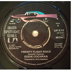 Eddie Cochran Twenty Flight Rock Vinyl 7" USED