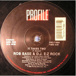 Rob Base & DJ E-Z Rock It Takes Two Vinyl 12" USED