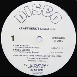 Kraftwerk Kraftwerk's Disco Best Vinyl 12" USED