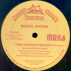 Miquel Brown One Hundred Percent Vinyl 12" USED