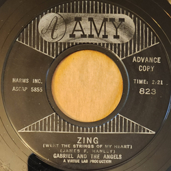 Gabriel And The Angels Zing (Went The Strings Of My Heart) / The Rooster Vinyl 7" USED