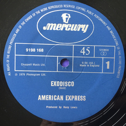 American Express Huey Lewis Exodisco Vinyl 12" USED
