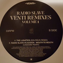 Radio Slave Venti Remixes Volume 1 Vinyl 12" USED