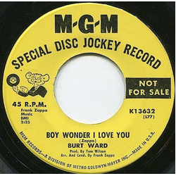 Burt Ward Boy Wonder I Love You Vinyl 7" USED