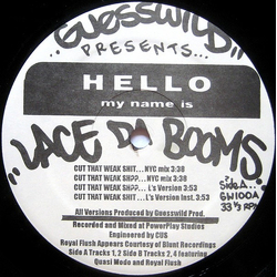 Lace Da Booms Cut That Weak Shit / Ain't No Secret Vinyl 12" USED