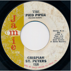 Crispian St. Peters The Pied Piper Vinyl 7" USED