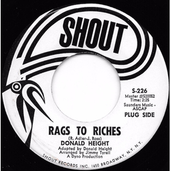 Donald Height Rags To Riches Vinyl 7" USED