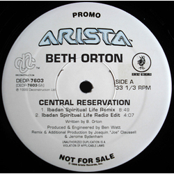 Beth Orton Central Reservation Vinyl 12" USED