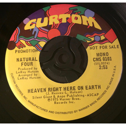 The Natural Four Heaven Right Here On Earth Vinyl 7" USED