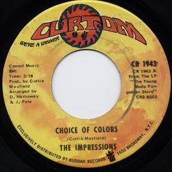 The Impressions Choice Of Colors / Mighty Mighty Spade & Whitey Vinyl 7" USED