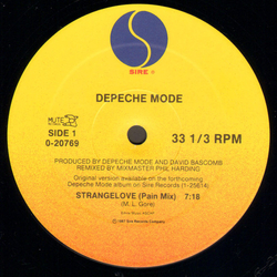 Depeche Mode Strangelove Vinyl 12" USED