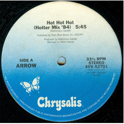 Arrow (2) Hot Hot Hot Vinyl 12" USED