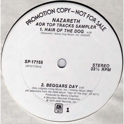Nazareth (2) AOR Top Tracks Sampler Vinyl 12" USED