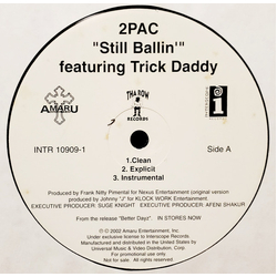 2Pac / Trick Daddy Still Ballin' Vinyl 12" USED