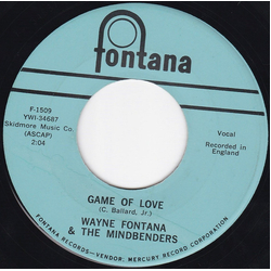 Wayne Fontana & The Mindbenders Game Of Love / One More Time Vinyl 7" USED