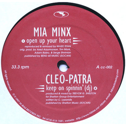 Mia Minx / Cleo-Patra / M2P Open Up Your Heart / Keep On Spinnin' (DJ) / Do You Love Me Vinyl 12" USED