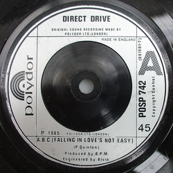 Direct Drive (3) A.B.C. (Falling In Love's Not Easy) Vinyl 7" USED