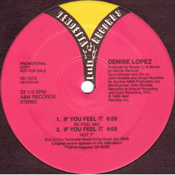 Denise Lopez If You Feel It Vinyl 12" USED