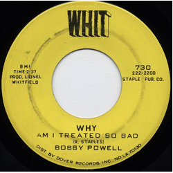 Bobby Powell Why (Am I Treated So Bad) / Thank You Vinyl 7" USED