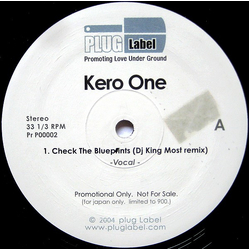 Kero One Check The Blueprints (DJ King Most Remix) Vinyl 12" USED
