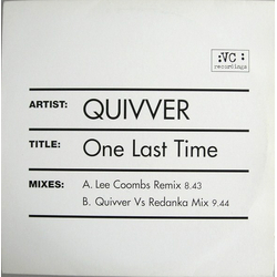 Quivver One Last Time (Remixes) Vinyl 12" USED