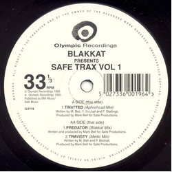 Blakkat Safe Trax Vol 1 Vinyl 12" USED