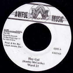 Ward 21 Hey Gal Vinyl 7" USED