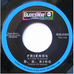 B.B. King Friends / Why I Sing The Blues Vinyl 7" USED