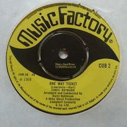 Chris Rayburn One Way Ticket Vinyl 7" USED