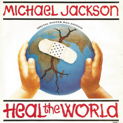 Michael Jackson Heal The World Vinyl 7" USED