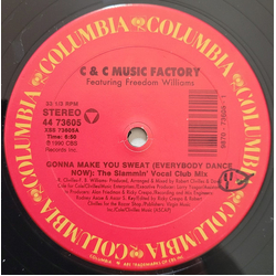 C + C Music Factory / Freedom Williams Gonna Make You Sweat (Everybody Dance Now) Vinyl 12" USED