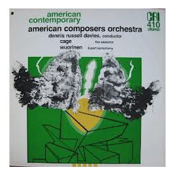 American Composers Orchestra / Dennis Russell Davies / John Cage / Charles Wuorinen The Seasons / 2-Part Symphony Vinyl LP USED