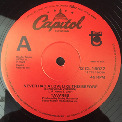 Tavares Never Had A Love Like This Before Vinyl 12" USED