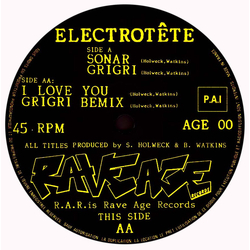 Electrotete Sonar Vinyl 12" USED