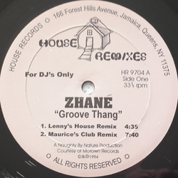 Zhané Groove Thang / Hey Mister D.J. (House Remixes) Vinyl 12" USED