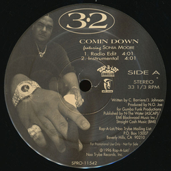 3-2 Comin Down Vinyl 12" USED