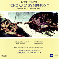 Ludwig van Beethoven Elisabeth Schwarzkopf Marga Höffgen Ernst Haefliger Otto Edelmann Wiener Singverein Philharmonia Orchestra Herbert von Karajan "C